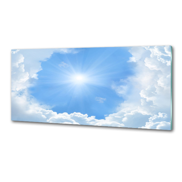 Rivestimento parete cucina con decoro 'Nuvole nel cielo'