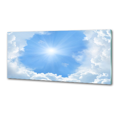 Rivestimento parete cucina con decoro 'Nuvole nel cielo'