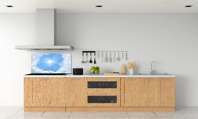 Rivestimento parete cucina con decoro 'Nuvole nel cielo'