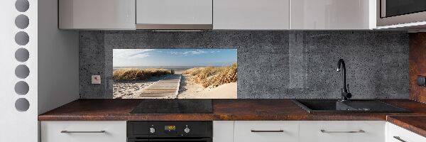 Rivestimento parete cucina con motivo Sentiero della spiaggia