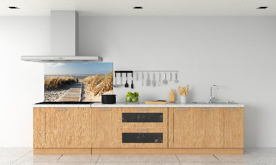 Rivestimento parete cucina con motivo Sentiero della spiaggia