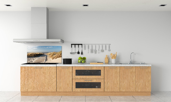 Rivestimento parete cucina con motivo Sentiero della spiaggia