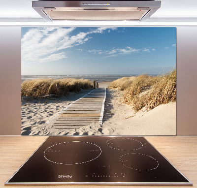 Rivestimento parete cucina con motivo Sentiero della spiaggia