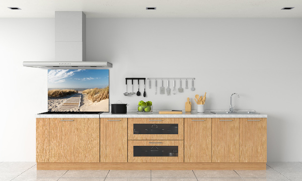 Rivestimento parete cucina con motivo Sentiero della spiaggia
