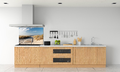Rivestimento parete cucina con motivo Sentiero della spiaggia