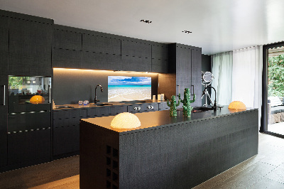 Pannello retrocucina con motivo spiaggia tropicale