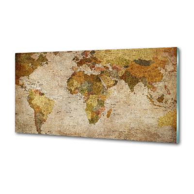 Pannello retrocucina con stampa della mappa politica