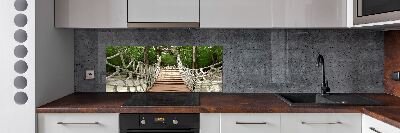 Pannello paraschizzi cucina con motivo ponte di corda