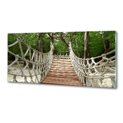 Pannello paraschizzi cucina con motivo ponte di corda