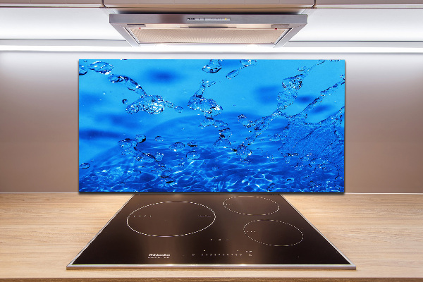 Pannello retrocucina con motivo a gocce d'acqua