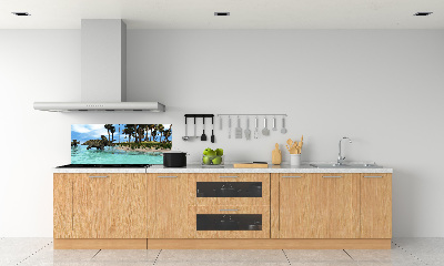 Pannello paraschizzi cucina con motivo di dinosauri