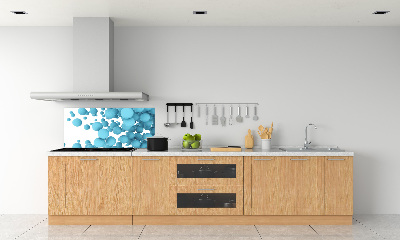 Rivestimento parete cucina con motivo a sfere astratte