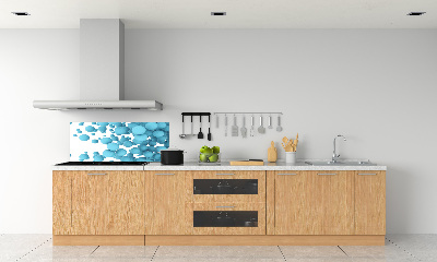 Rivestimento parete cucina con motivo a sfere astratte