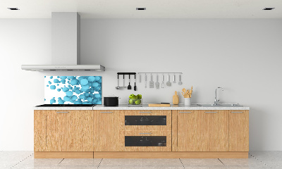 Rivestimento parete cucina con motivo a sfere astratte