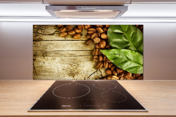 Pannello retrocucina con decorazione Caffè e alloro