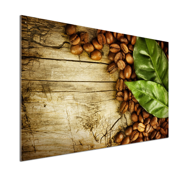 Pannello retrocucina con decorazione Caffè e alloro