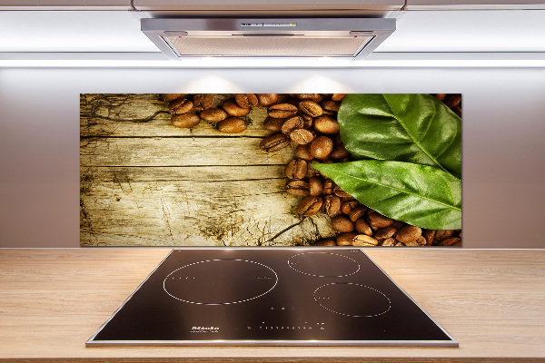 Pannello retrocucina con decorazione Caffè e alloro