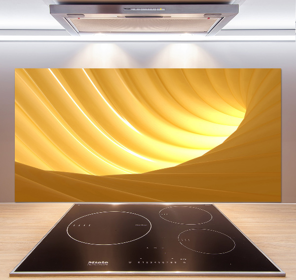 Pannello paraschizzi cucina con motivo a vortice astratto