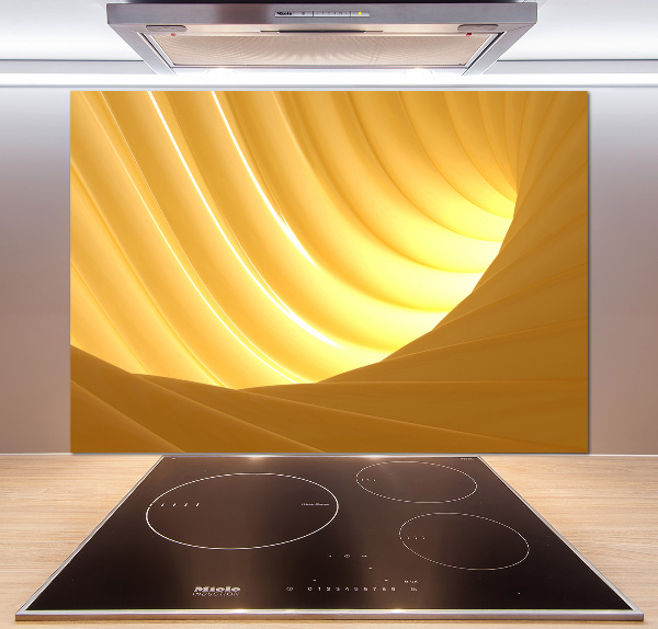 Pannello paraschizzi cucina con motivo a vortice astratto