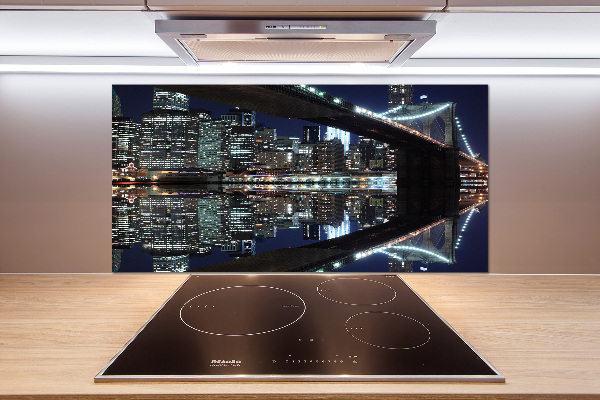 Rivestimento parete cucina con motivo Ponte di Brooklyn