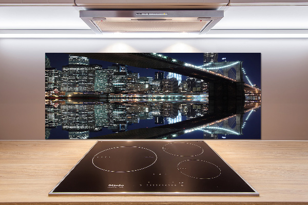 Rivestimento parete cucina con motivo Ponte di Brooklyn