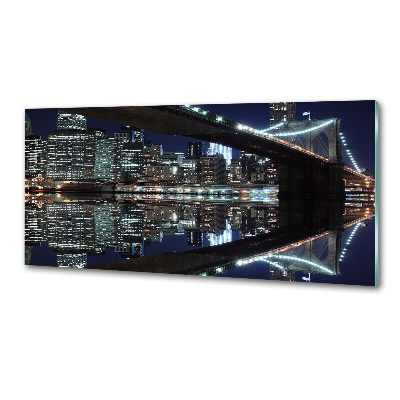 Rivestimento parete cucina con motivo Ponte di Brooklyn