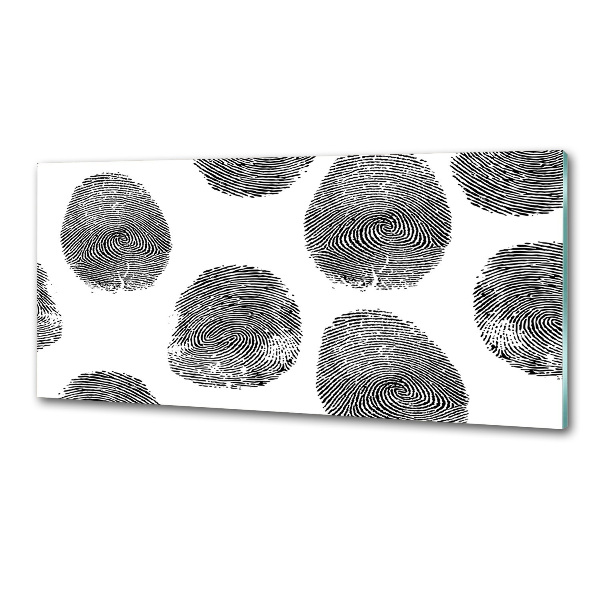 Pannello retrocucina con motivo a impronte digitali