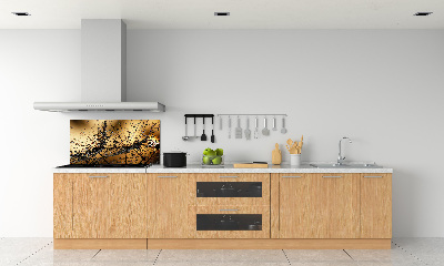 Pannello retrocucina con motivo a semi di tarassaco