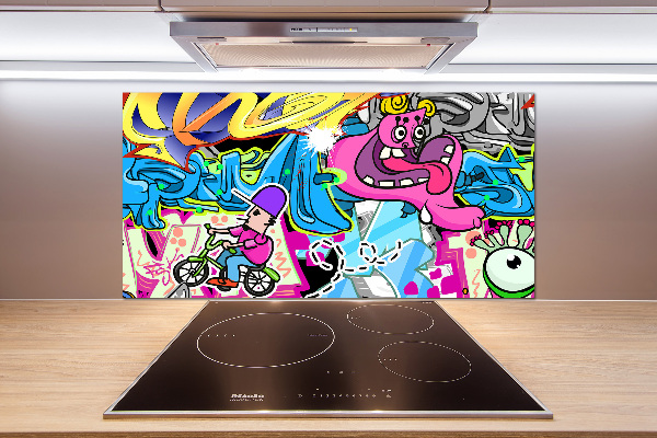 Pannello retrocucina con motivo graffiti