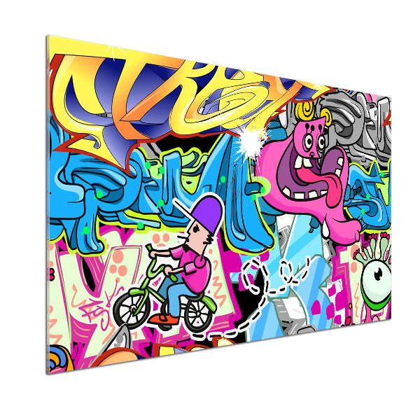 Pannello retrocucina con motivo graffiti