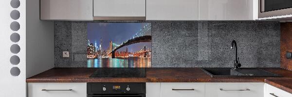 Pannello paraschizzi cucina con stampa del panorama di Manhattan, New York