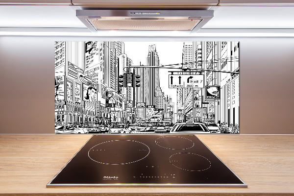 Rivestimento parete cucina con motivo 