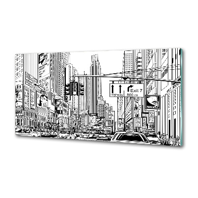 Rivestimento parete cucina con motivo 