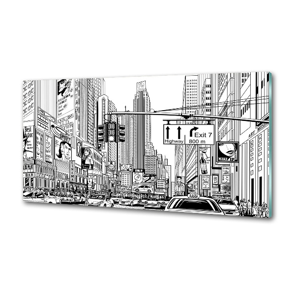 Rivestimento parete cucina con motivo 