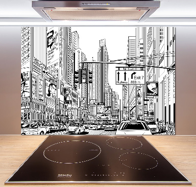 Rivestimento parete cucina con motivo 