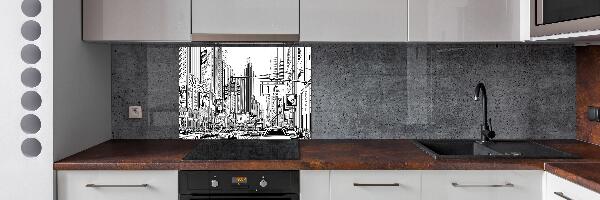 Rivestimento parete cucina con motivo 