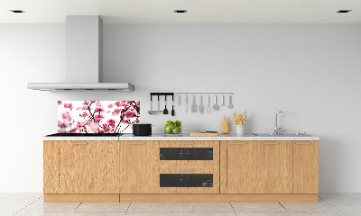 Rivestimento parete cucina con decoro Fiore di prugno