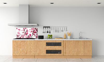 Rivestimento parete cucina con decoro Fiore di prugno