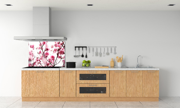 Rivestimento parete cucina con decoro Fiore di prugno