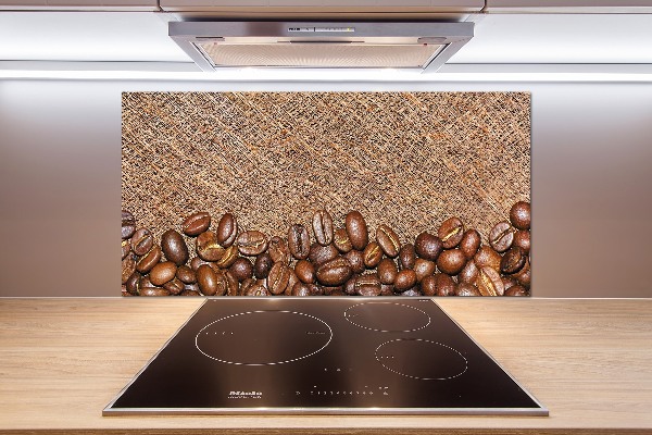Pannello paraschizzi cucina con motivo a chicchi di caffè