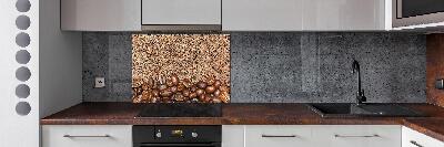 Pannello paraschizzi cucina con motivo a chicchi di caffè