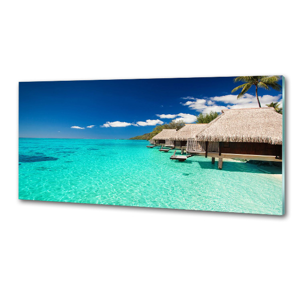 Rivestimento parete cucina stile bungalow sull'acqua