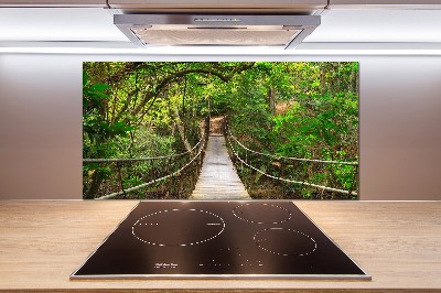 Pannello retrocucina con ponte di corda