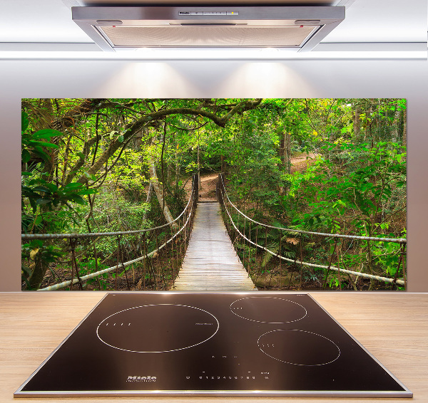 Pannello retrocucina con ponte di corda