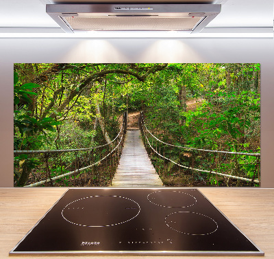 Pannello retrocucina con ponte di corda