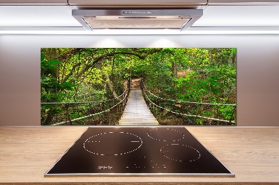 Pannello retrocucina con ponte di corda