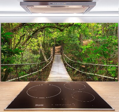 Pannello retrocucina con ponte di corda