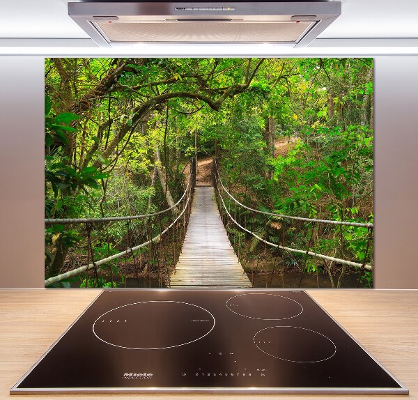 Pannello retrocucina con ponte di corda