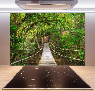 Pannello retrocucina con ponte di corda