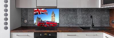Pannello paraschizzi cucina con stampa raffigurante un autobus di Londra
